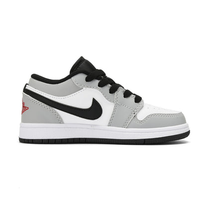 Kids Air Jordan 1 Low 'Grey White Black'