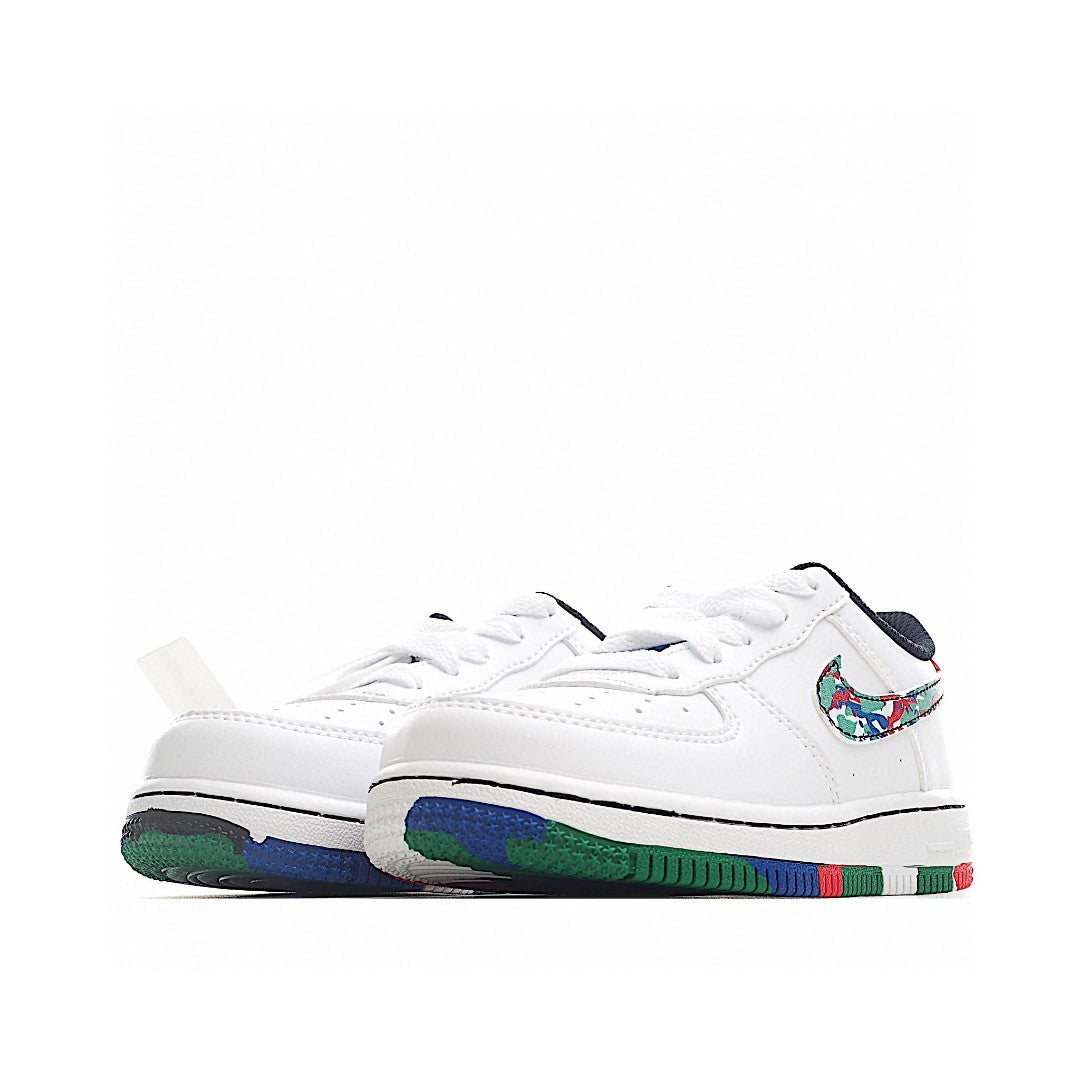 Kids Nike Air Force One White camouflage