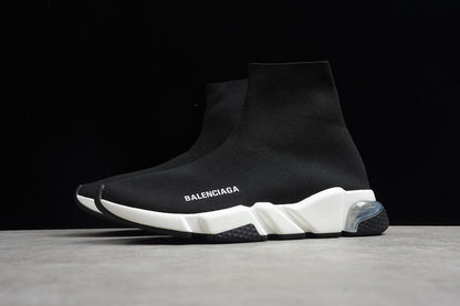 Balenciaga Speed Black/White-Clear