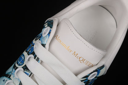 Alexander McQueen Sole White-Graffiti Blue