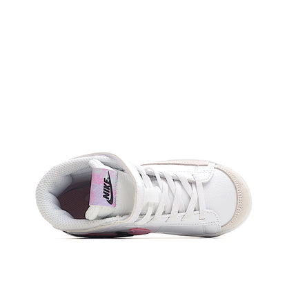 Kids Nike Blazer Mid White Black-Pink