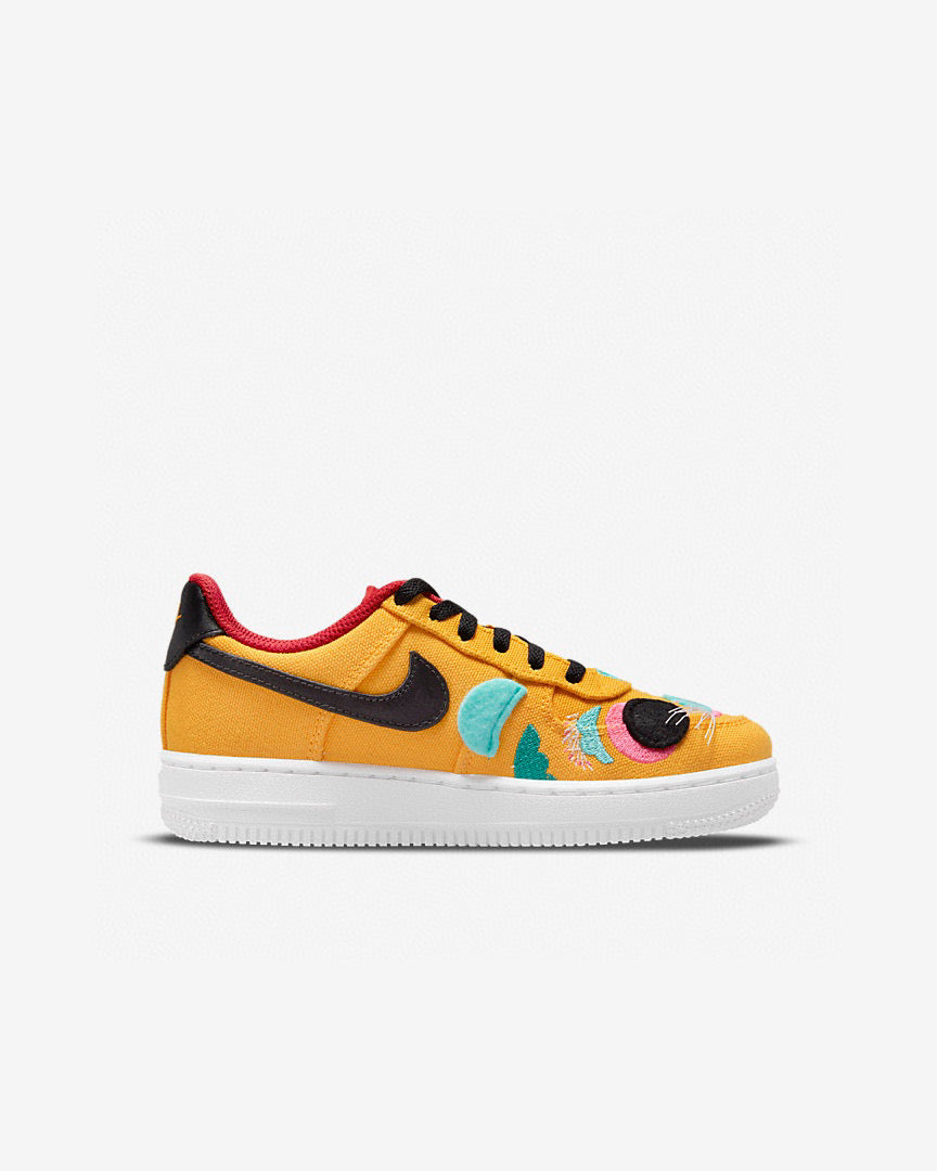 Kids Nike Air Force One Low 07 LV8 Chinese New Year University Gold