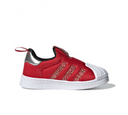 Kids Adidas Superstar Red White