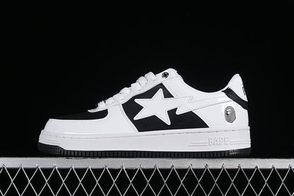 BAPE Bapesta #6 'Patent Leather Pack White-Black'