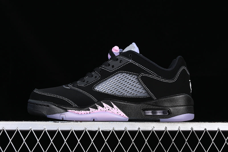 Air Jordan Retro 5 Low Dongdan Black/Purple-Grey