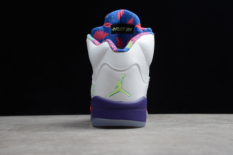 Air Jordan Retro 5 Alternate Bel Air White/Black-Purple