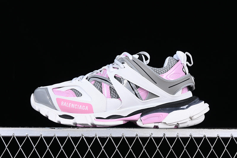 Balenciaga Track White/Dark Grey-Pastel Pink