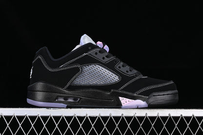 Air Jordan Retro 5 Low Dongdan Black/Purple-Grey