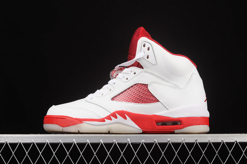 Air Jordan Retro 5 GS White/Gym Red