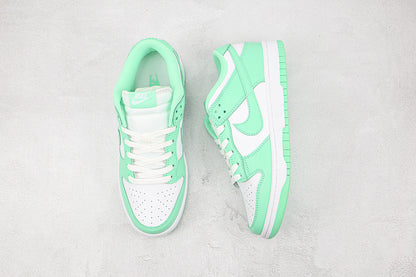 SB Dunk Low White/Green Glow