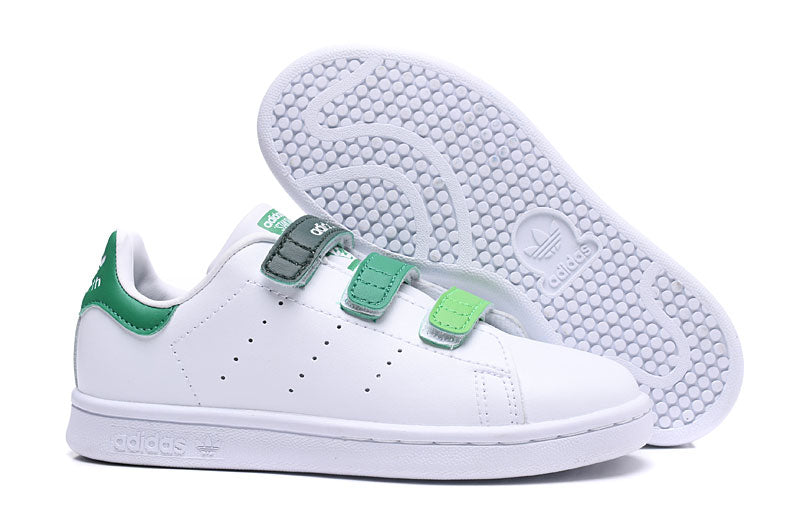 Kids Adidas Originals X Stan Smith Comfort Closure Cloud White Collegiate Green