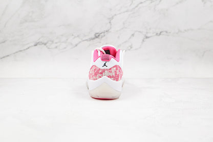 Air Jordan Retro 11 Low Pink Snakeskin/White-Watermelon