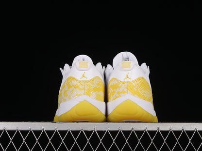 Air Jordan Retro 11 Low Yellow Snakeskin/White-Tour Yellow