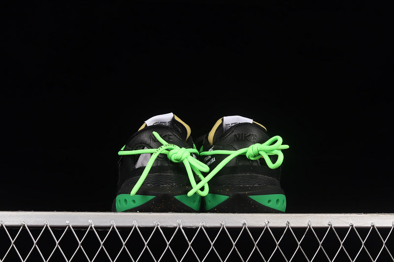 NK Blazer Low X Off White Black/Fluorescent Green