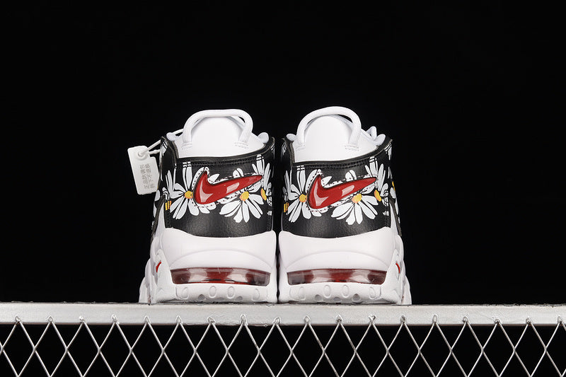 Air More Uptempo 96X Peace & Love Swoosh White-Black