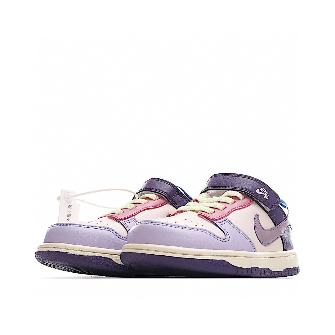 Kids Nike Dunk Low Purple Multi-Color