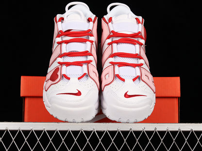 Air More Uptempo 96 QS White/Soft Pink-Varsity Red