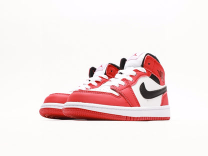 Kids Air Jordan 1 High  'Red White Black'