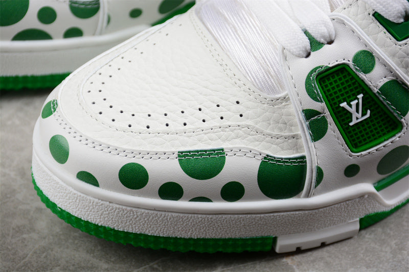 Louis Vuitton X Trainer Yayoi Kusama Green White