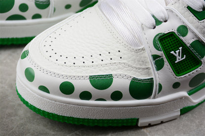 Louis Vuitton X Trainer Yayoi Kusama Green White