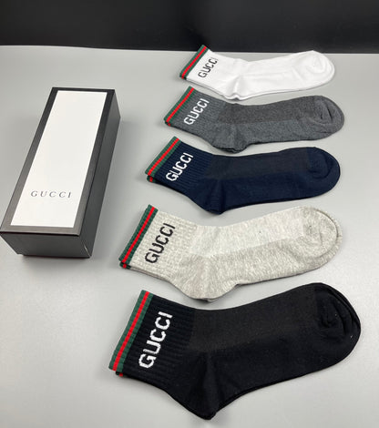 Gucci Mid Socks 5 Pack