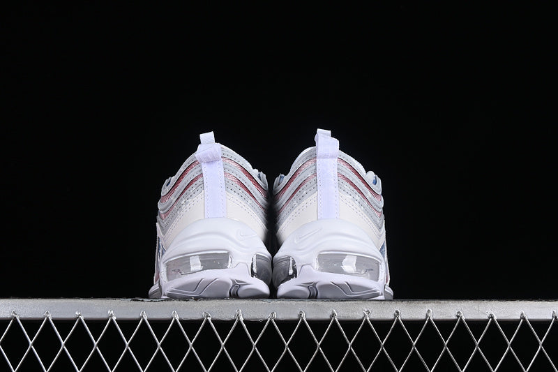 Air Max 97 White/Wolf Grey/Red-Blue