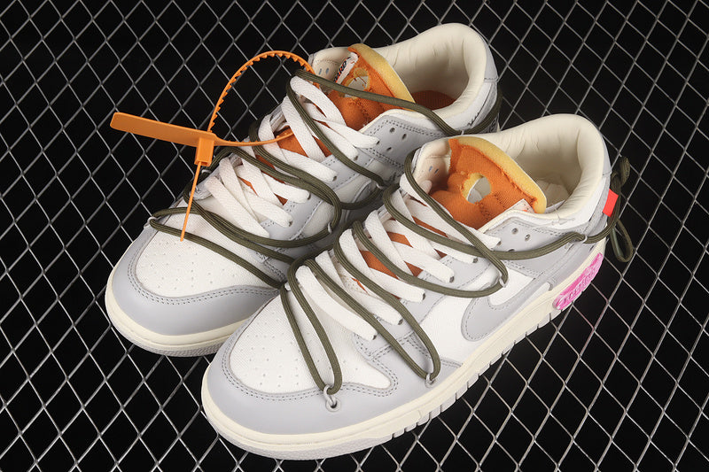 SB Dunk X Off White Lot 22 Of 50 Sail/Neutral Grey