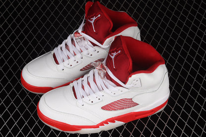 Air Jordan Retro 5 GS White/Gym Red