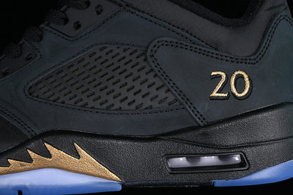 Air Jordan Retro 5 Low Wings Black/Gold-Blue