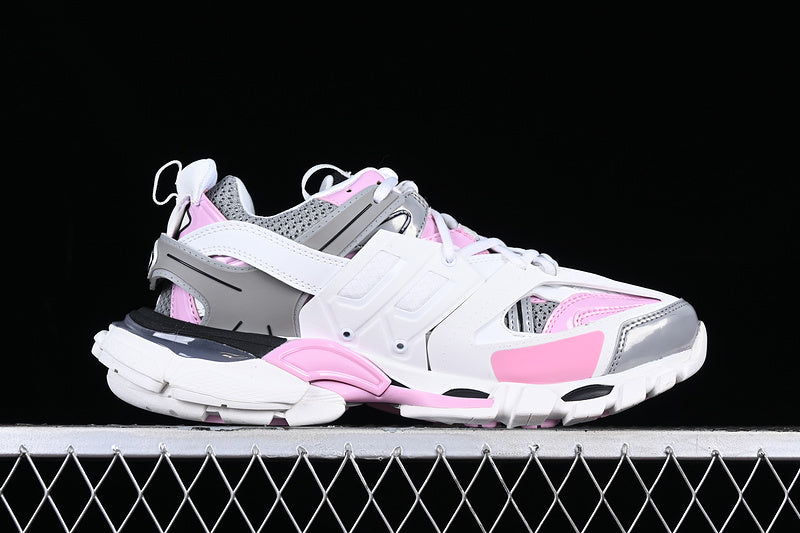 Balenciaga Track White/Dark Grey-Pastel Pink