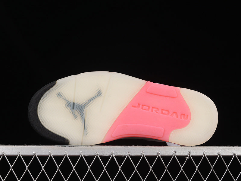 Air Jordan Retro 5 Low GS Crafted For Her White/Coral Chalk-Desert Berry