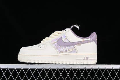 Air Force One Low Just Do It White /Purple