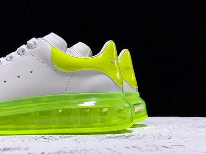 Alexander McQueen Sole Clear White-Neon Green