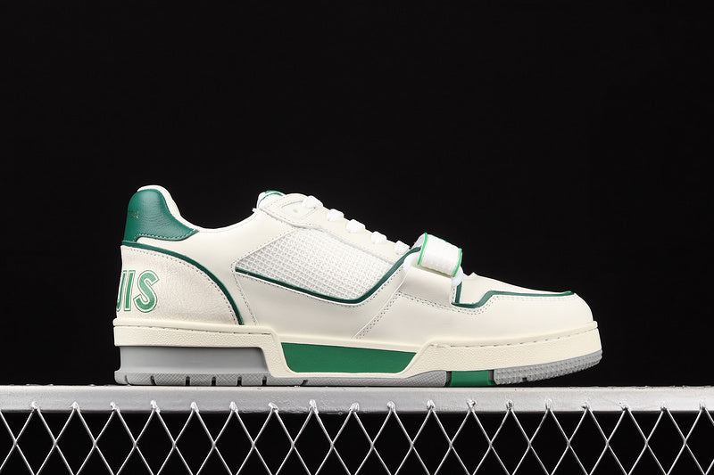 Louis Vuitton Trainer Low 'White Green Mesh'