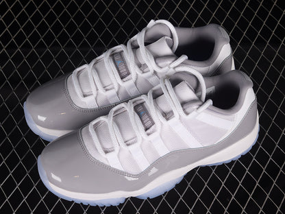 Air Jordan Retro 11 Low Cement Grey/White/Black-Blue