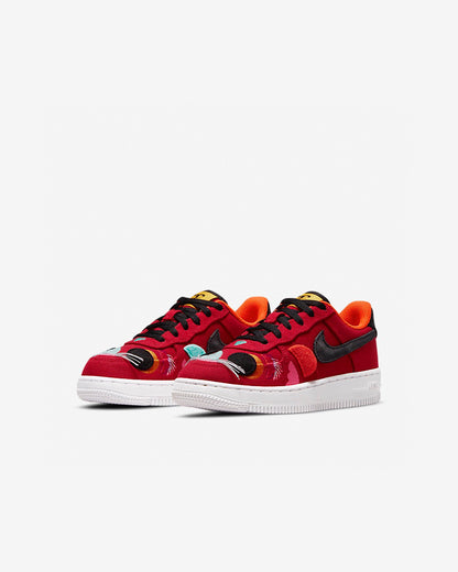 Kids Nike Air Force One Low 07 LV8 Chinese New Year University Red