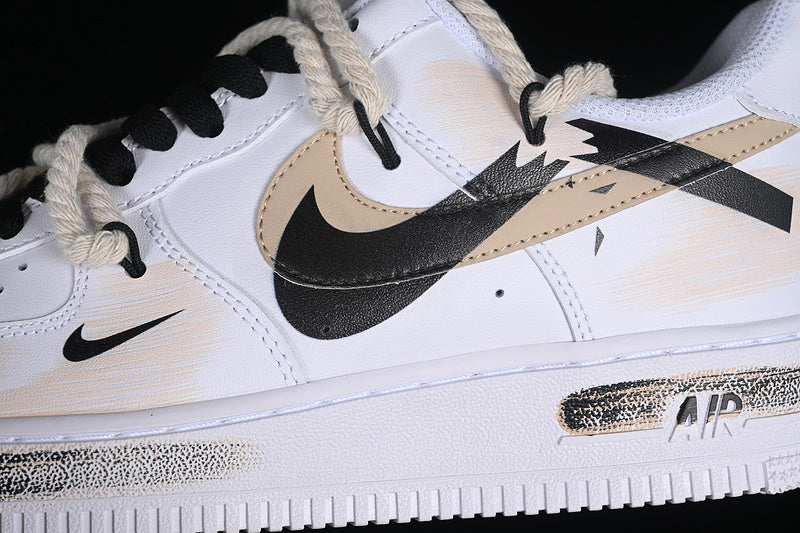 Air Force One Low 07 White/Black-Brown