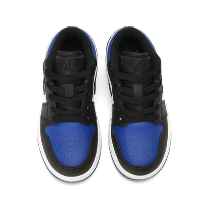 Kids Air Jordan 1 Low 'Black White Blue'