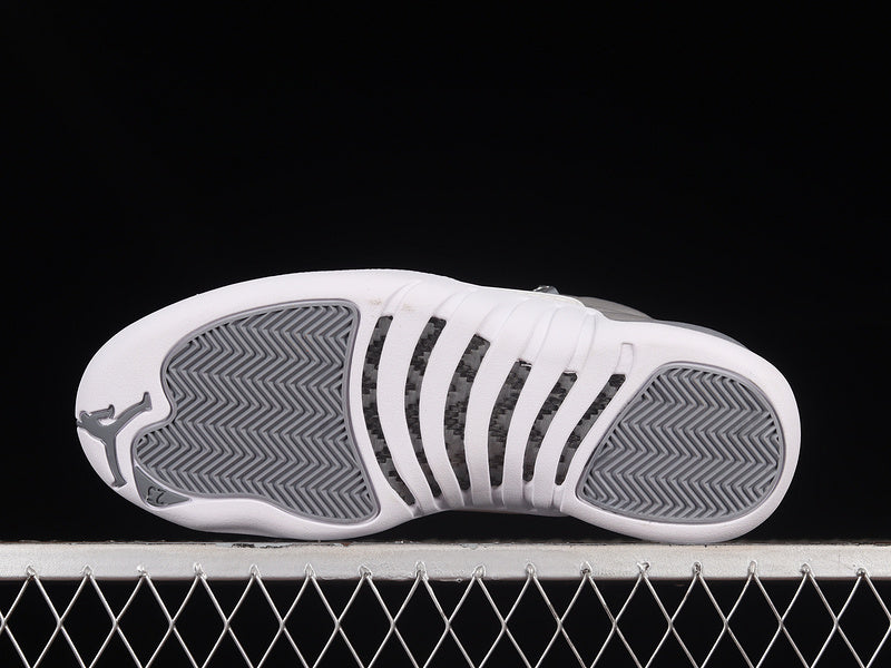 Air Jordan Retro 12 Stealth White-Cool Grey