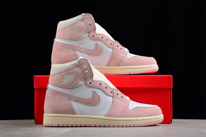 Air Jordan Retro 1 High OG Washed Pink Atmosphere White-Muslin Sail