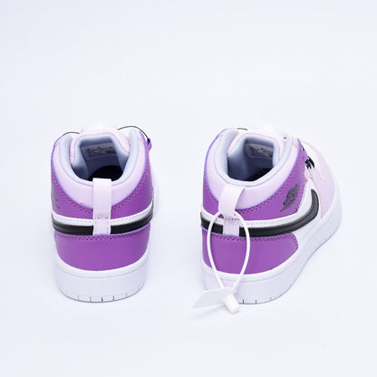 Kids Air Jordan 1 High  'White Light Purple'