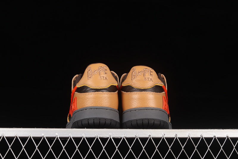 A BATHING APE® Sk8 Court Sta 'Brown Orange'