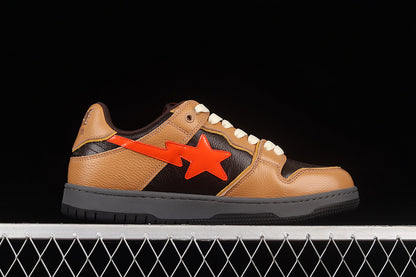 A BATHING APE® Sk8 Court Sta 'Brown Orange'