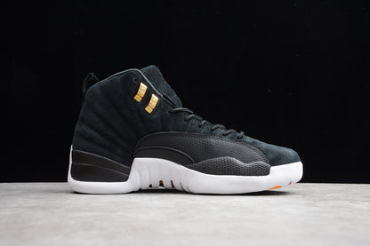 Air Jordan Retro 12 Reverse Taxi Black-White