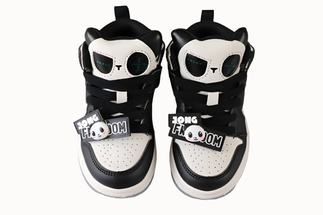 Kids Air Jordan 1 High  'Panda Black White'