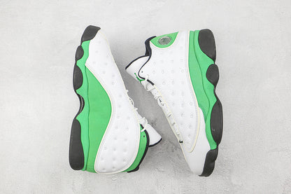 Air Jordan Retro 13 White/ Lucky Green-Black