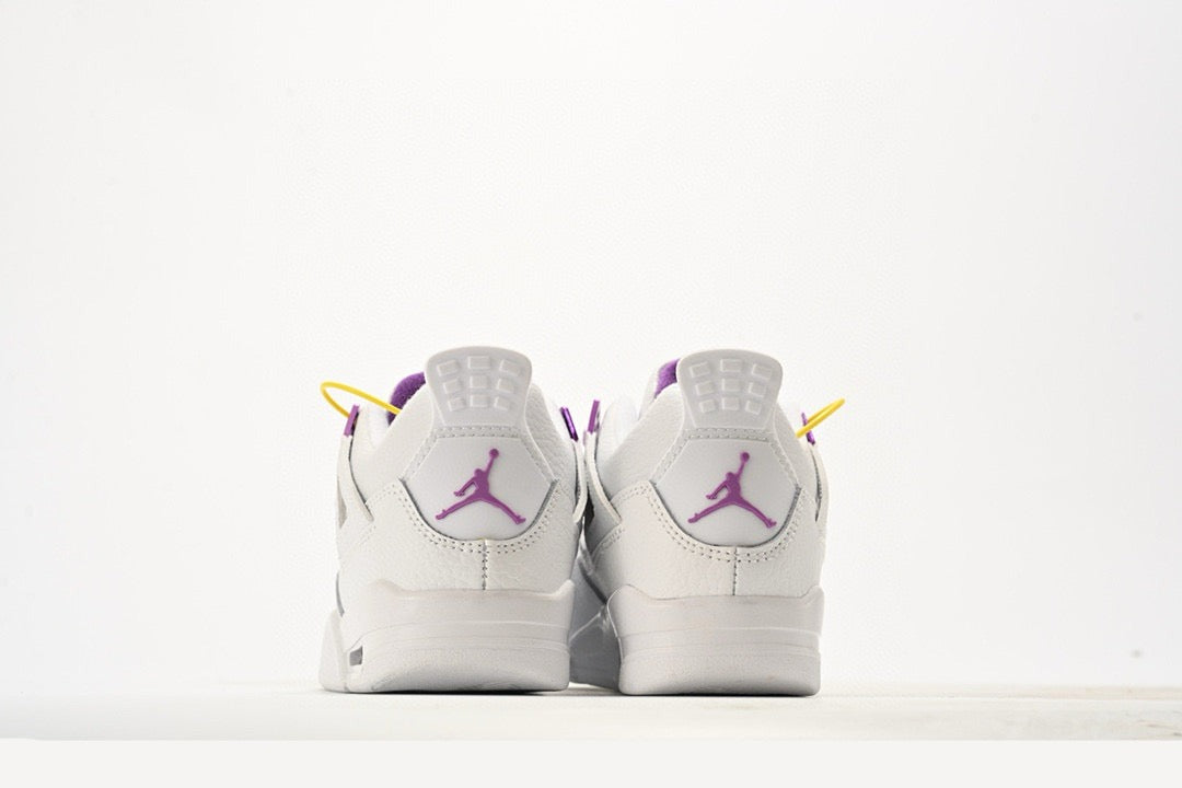 Kids Air Jordan Retro 4 'Purple Metallic'