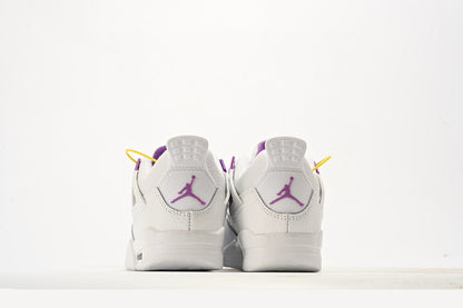 Kids Air Jordan Retro 4 'Purple Metallic'