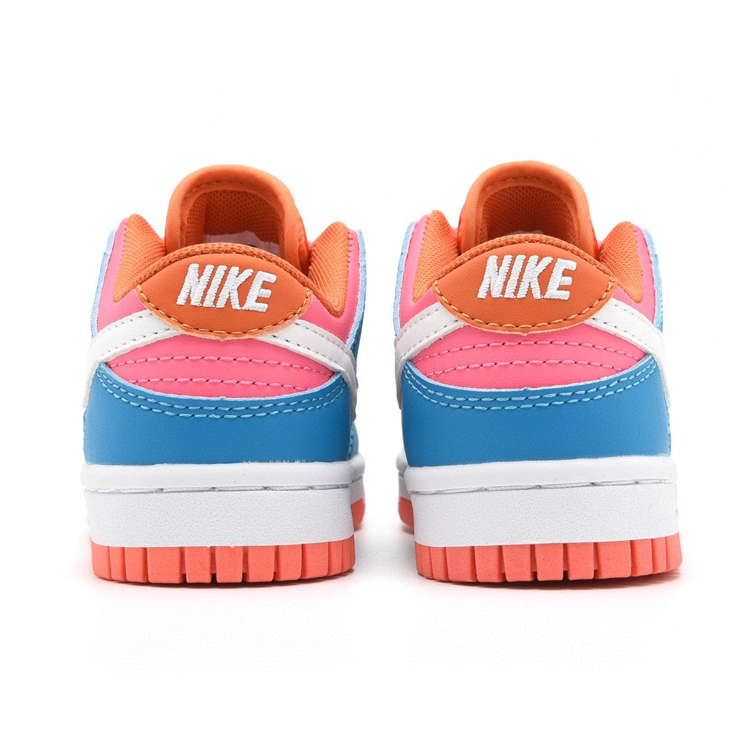 Kids Nike Dunk Low Orange Multi- Color