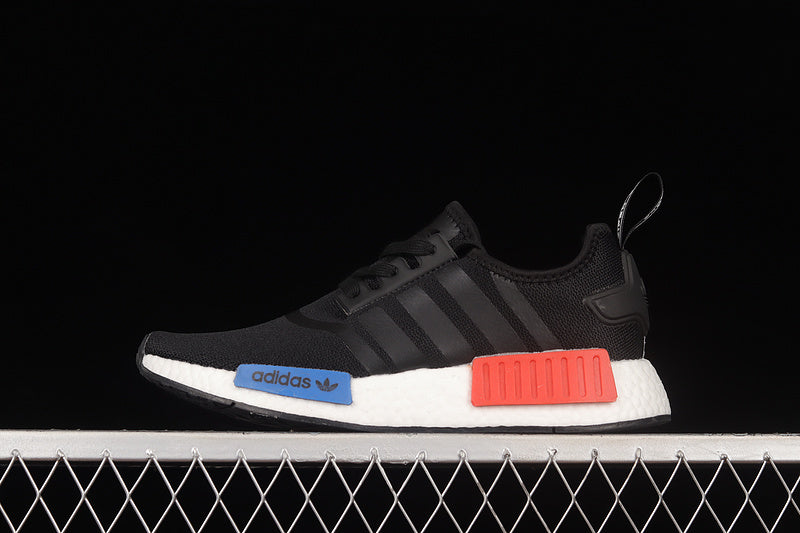 Adidas NMD R1 Core Black/White/Blue-Red